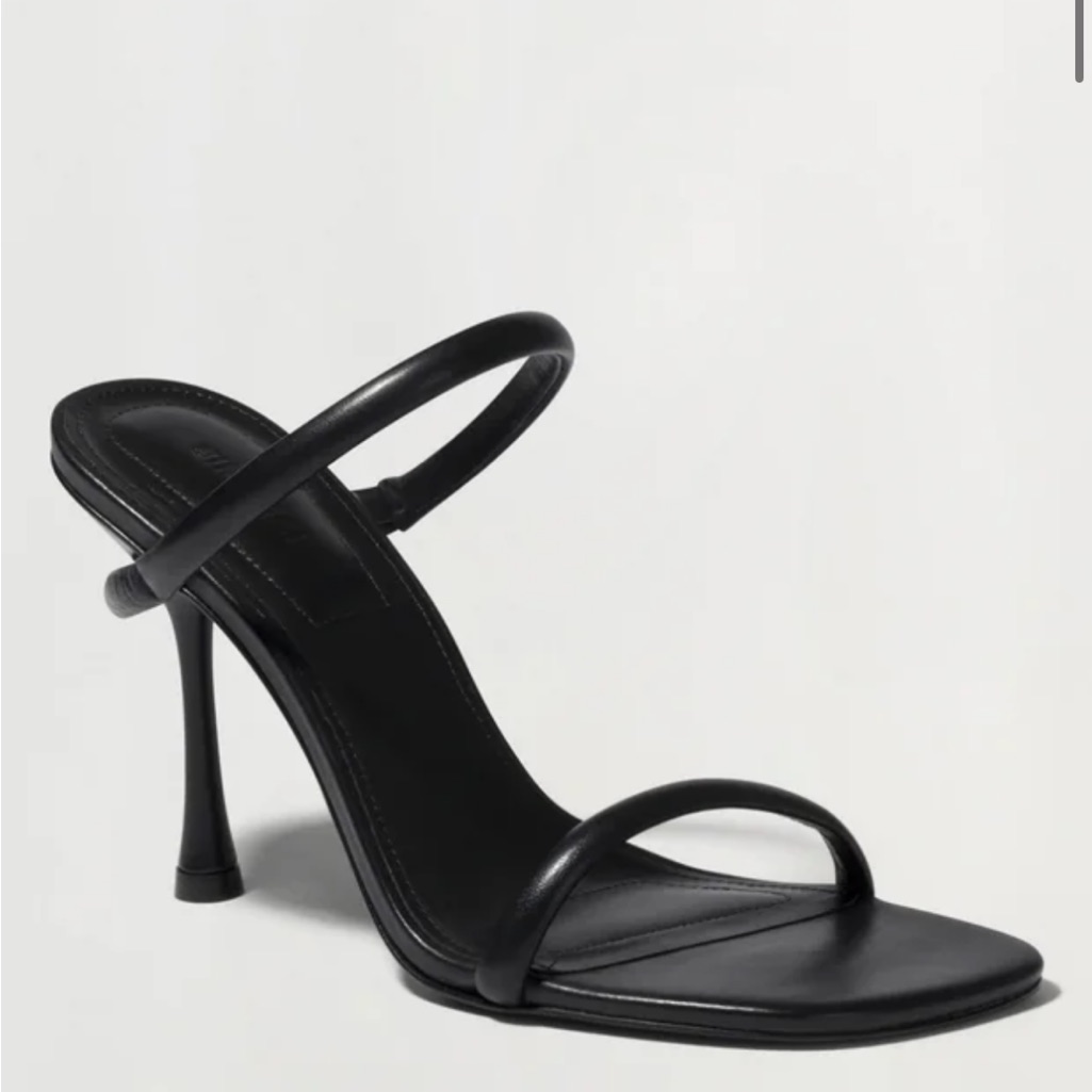 Simkhai Siren Black Patent 4 Inch High Heels Size 39